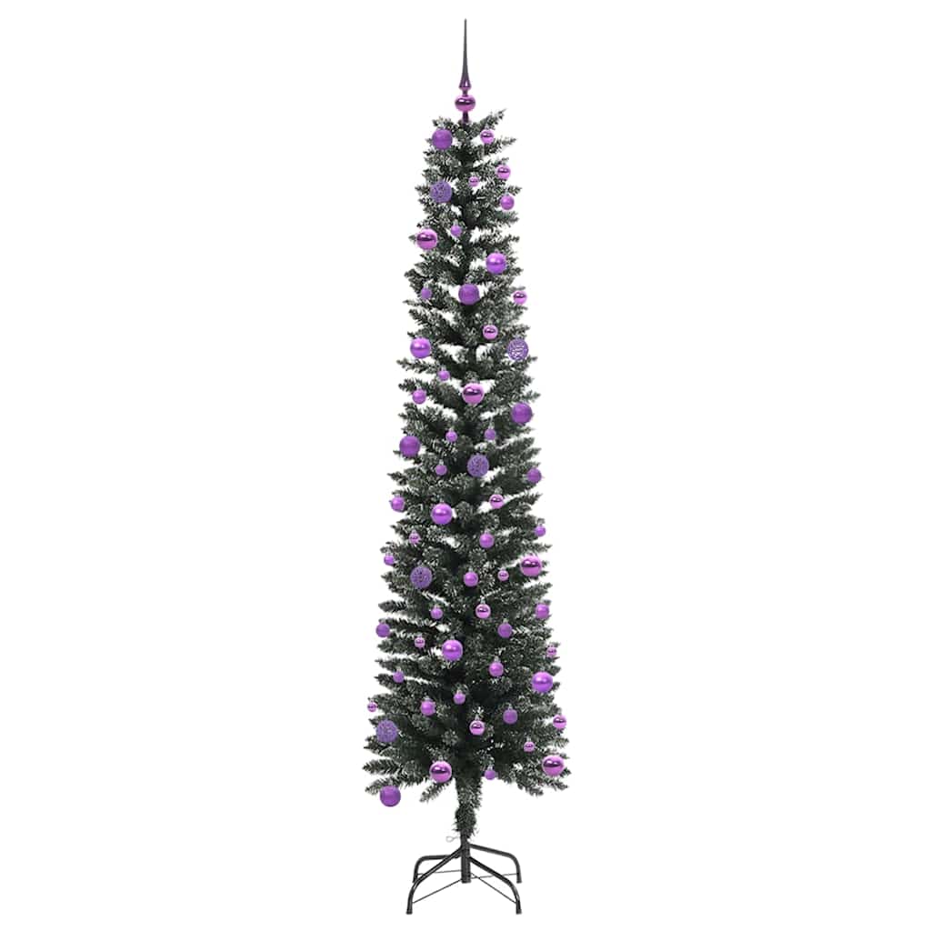 Mű karácsonyfa 300 LED-del Zöld 240 cm PVC és Műanyag és Acél