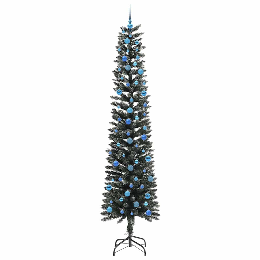 Mű karácsonyfa 300 LED-del Zöld 240 cm PVC és Műanyag és Acél