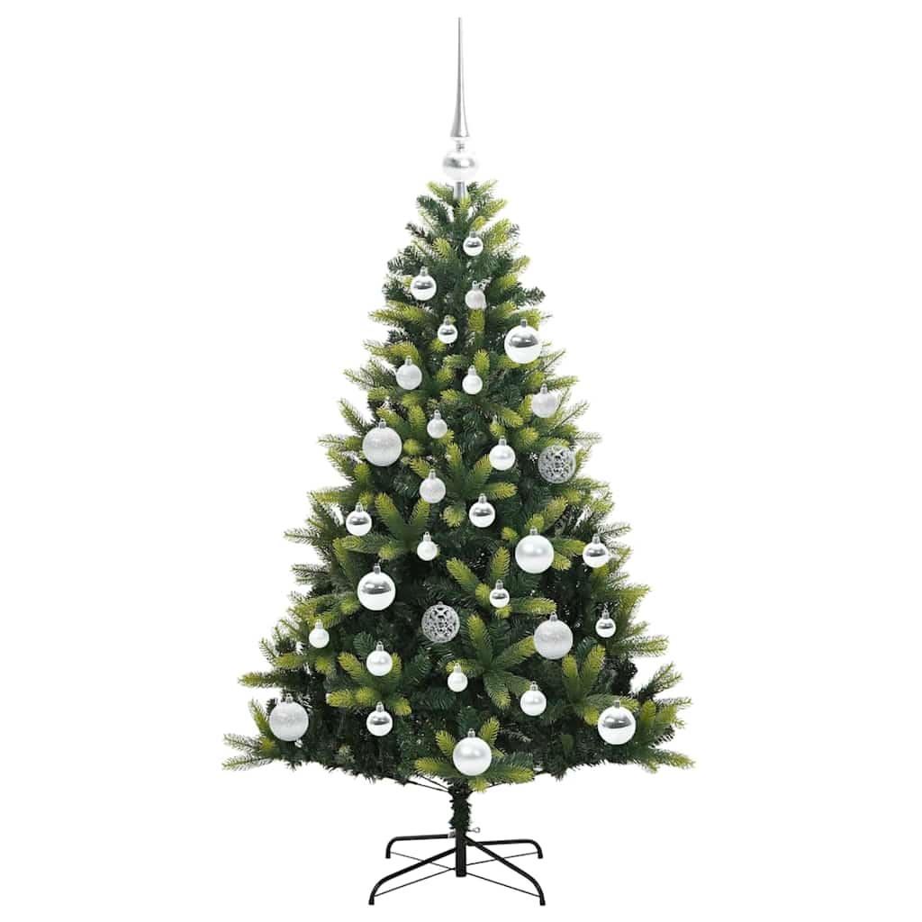 Műanyag Hajtogatott Karácsonyfa 150 LED-del Zöld 120 cm
