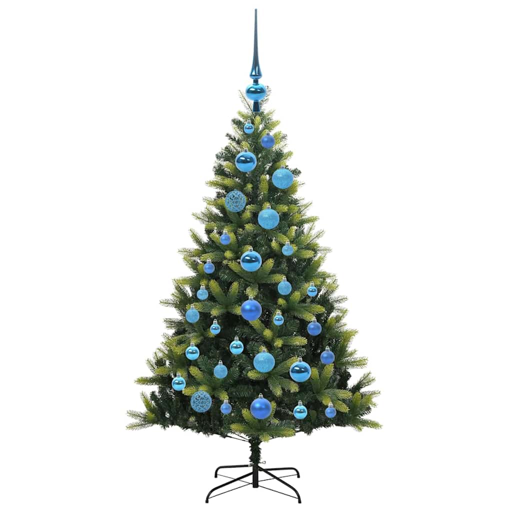 Műanyag Hajtogatott Karácsonyfa 150 LED-del Zöld 120 cm