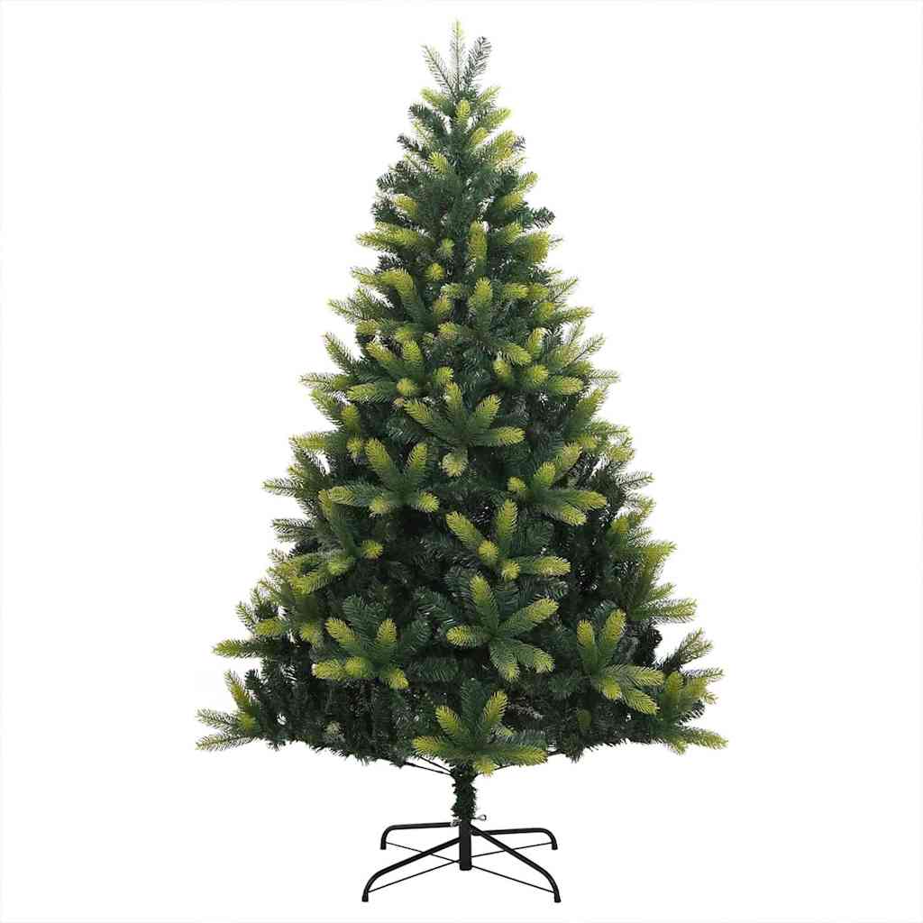 Műanyag Hajtogatott Karácsonyfa 150 LED-del Zöld 150 cm