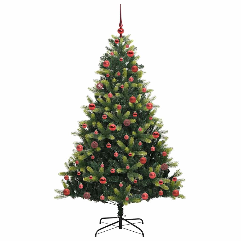 Mesterséges Hajlított Karácsonyfa 300 LED-del Zöld 180 cm