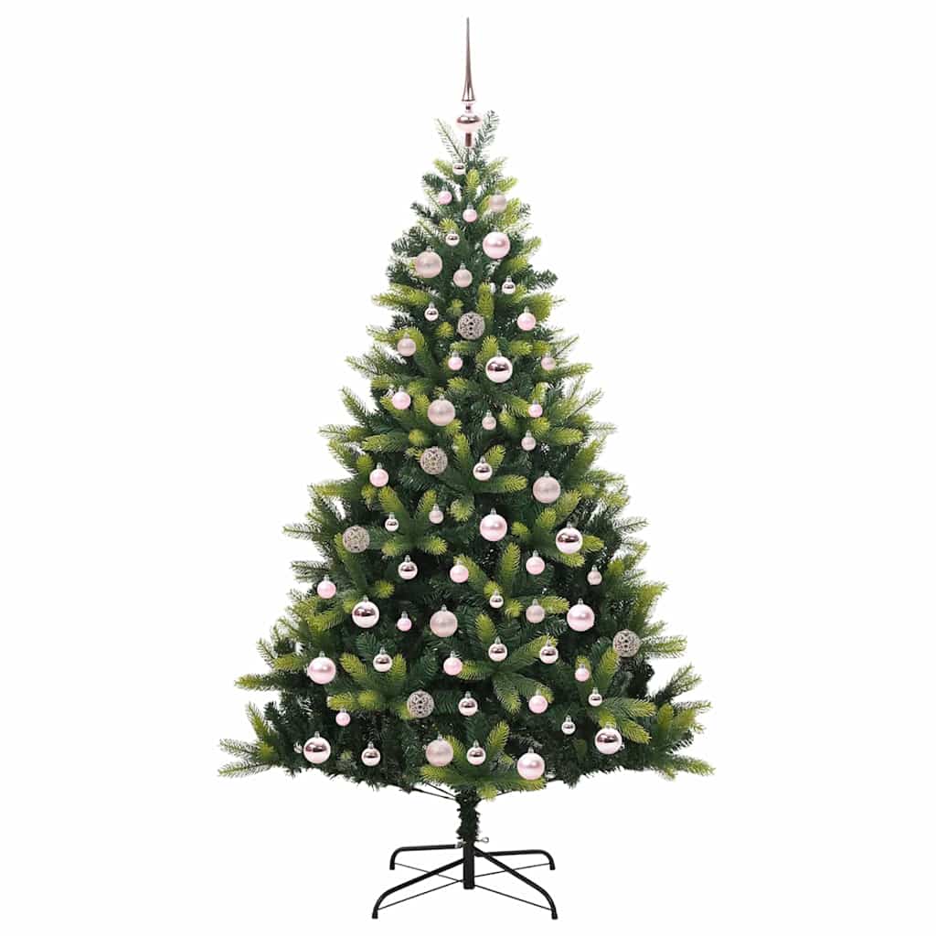 Mesterséges Hajlított Karácsonyfa 300 LED-del Zöld 180 cm