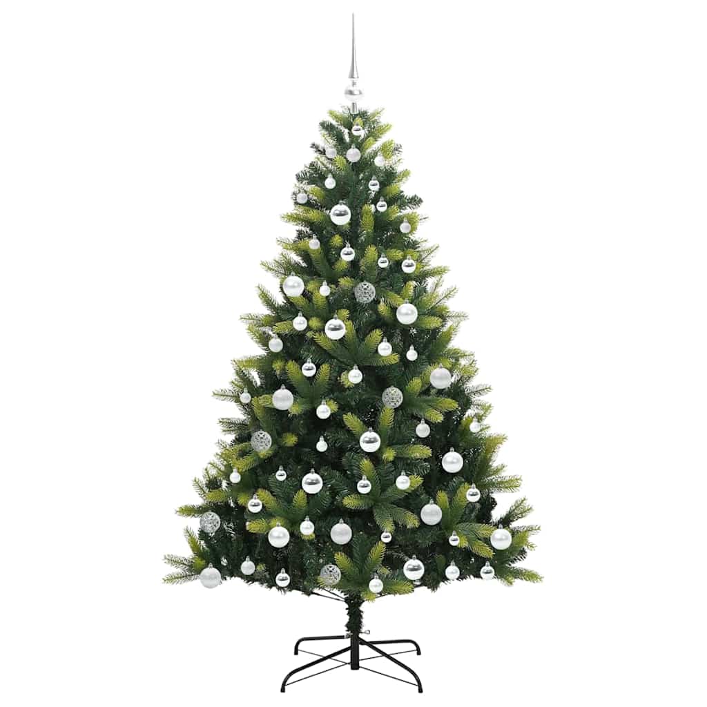 Mesterséges Hajlított Karácsonyfa 300 LED-del Zöld 180 cm