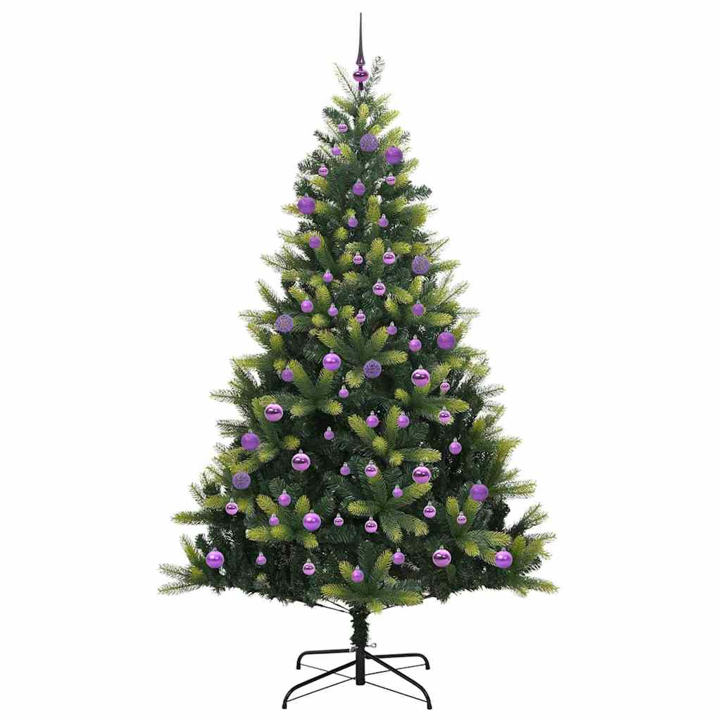 Mesterséges Hajlított Karácsonyfa 300 LED-del Zöld 180 cm
