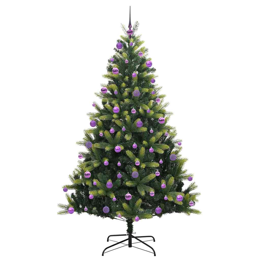 Mesterséges Hajlított Karácsonyfa 300 LED-del Zöld 210 cm