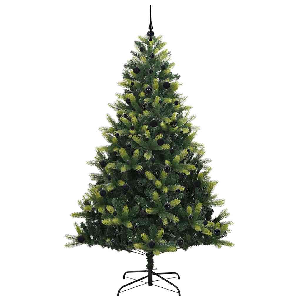 Mesterséges Hajlított Karácsonyfa 300 LED-del Zöld 240 cm