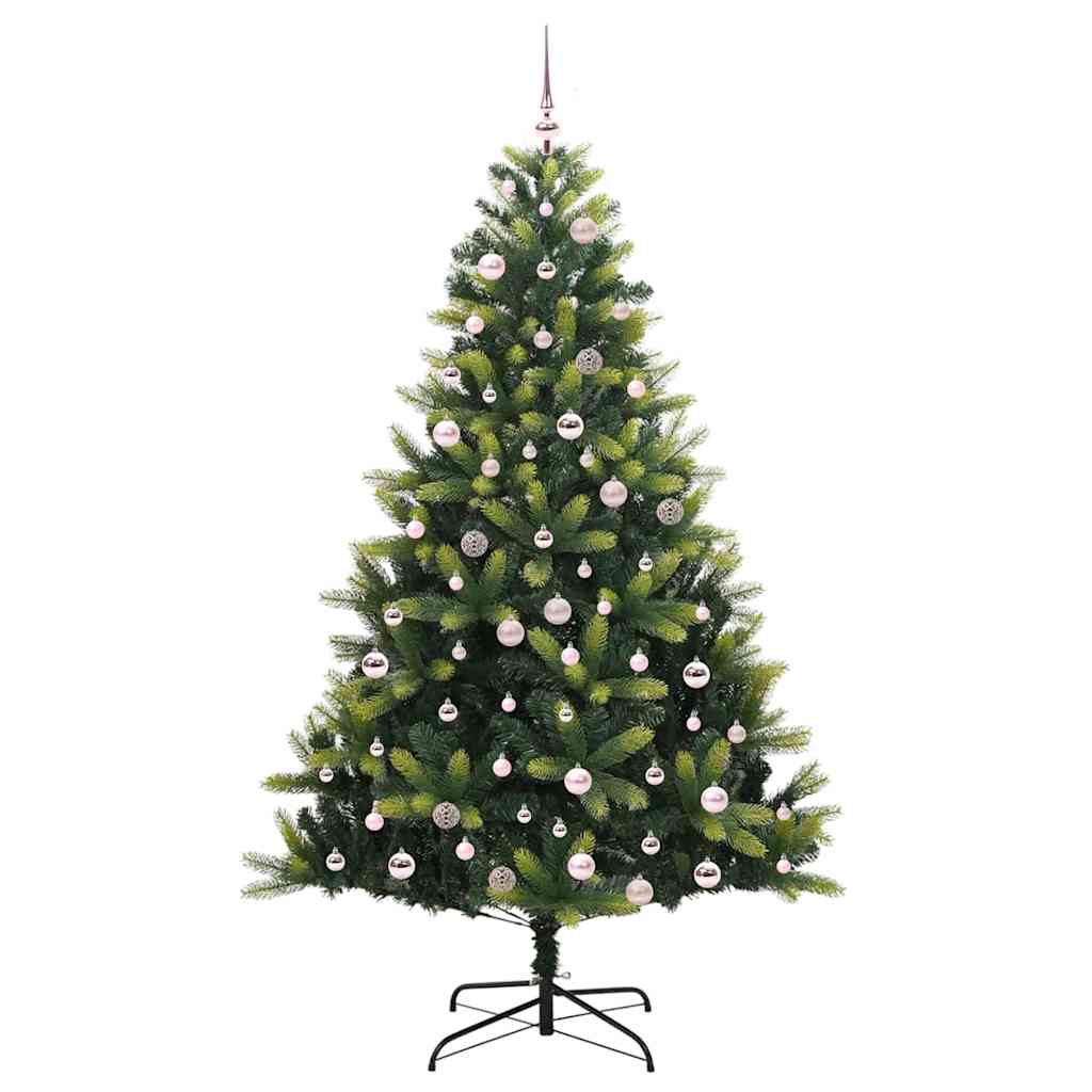 Mesterséges Hajlított Karácsonyfa 300 LED-del Zöld 240 cm