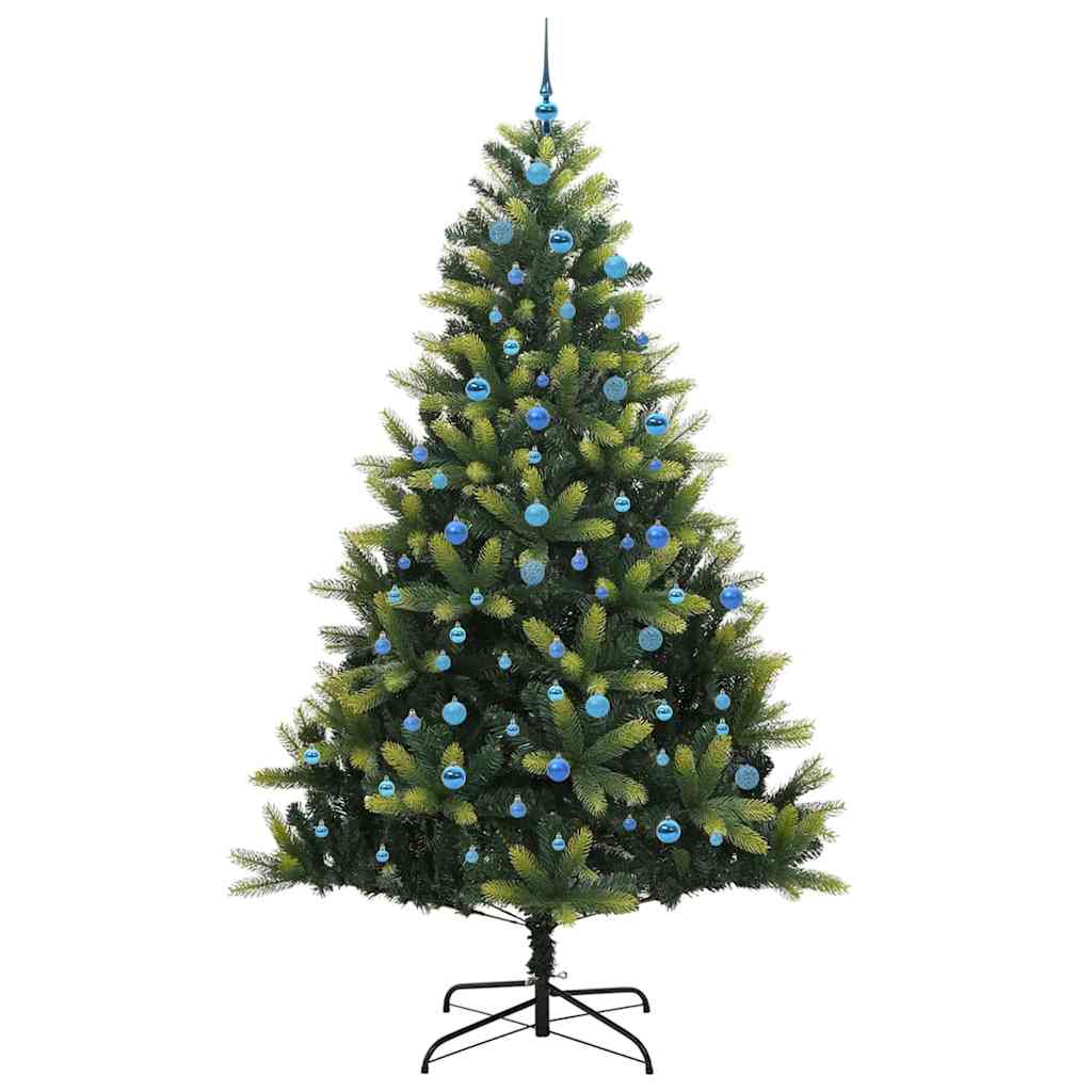 Mesterséges Hajlított Karácsonyfa 300 LED-del Zöld 240 cm