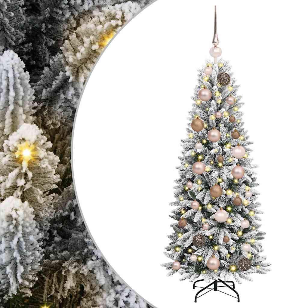 Mű karácsonyfa Fehér 120 cm PVC és műanyag és acél és PE