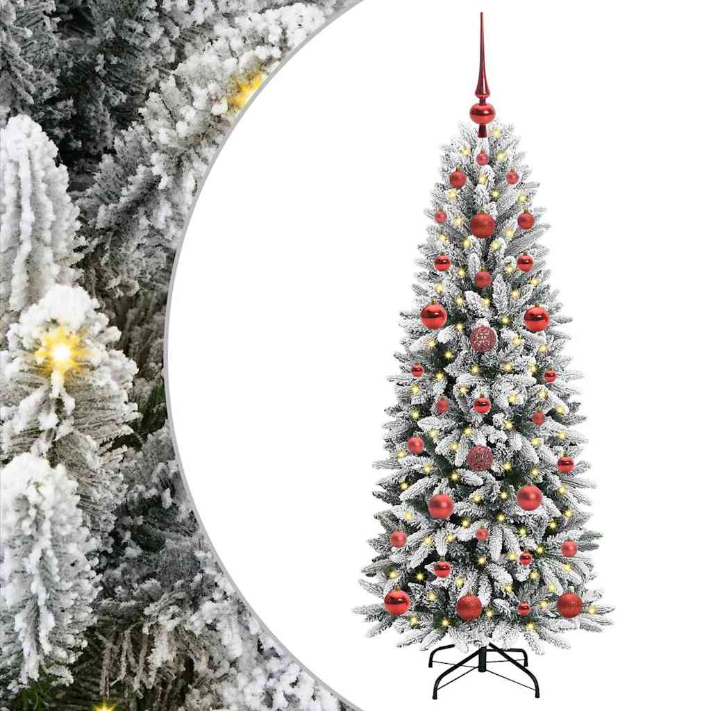 Mű karácsonyfa Fehér 120 cm PVC és műanyag és acél és PE