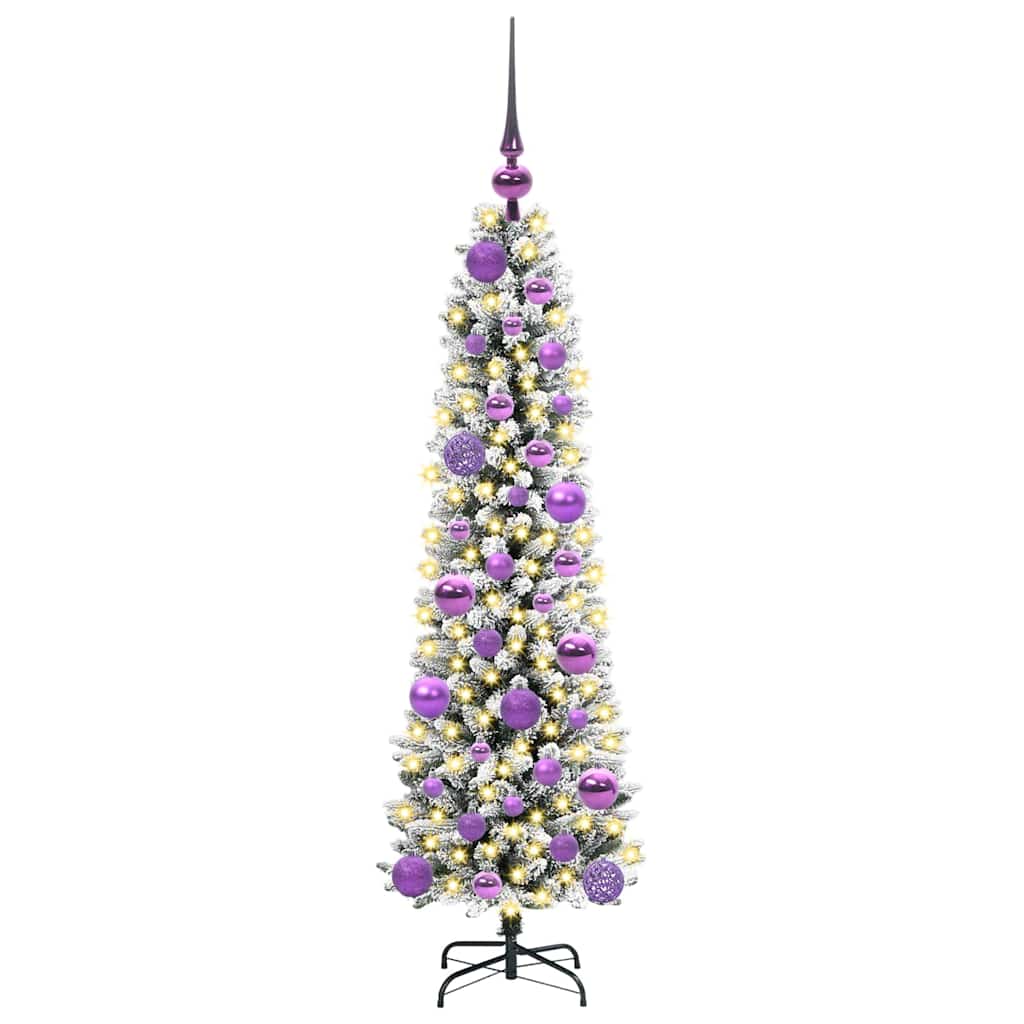 Mű karácsonyfa Fehér 120 cm PVC és Fém és Műanyag
