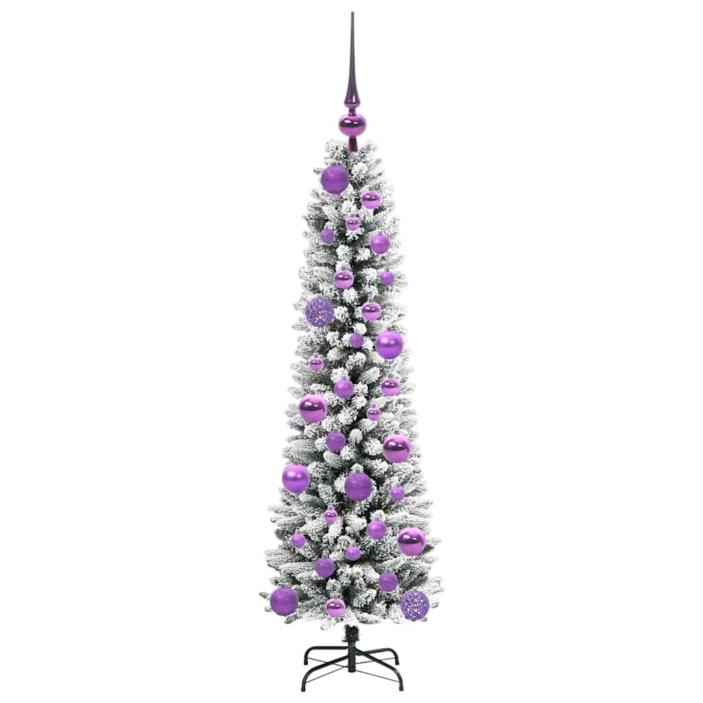 Mű karácsonyfa Fehér 120 cm PVC és Fém és Műanyag