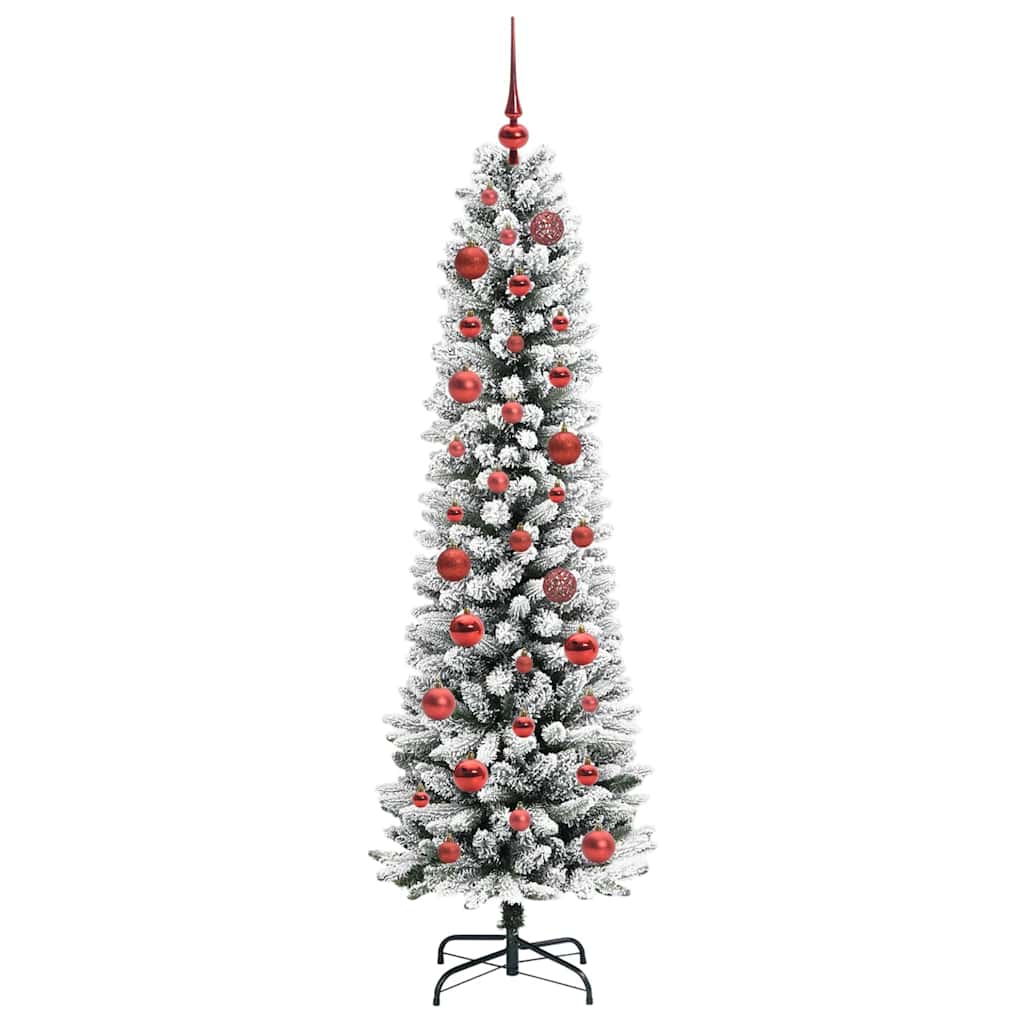 Mű karácsonyfa 150 LED-del Fehér 150 cm PVC és Fém és Műanyag