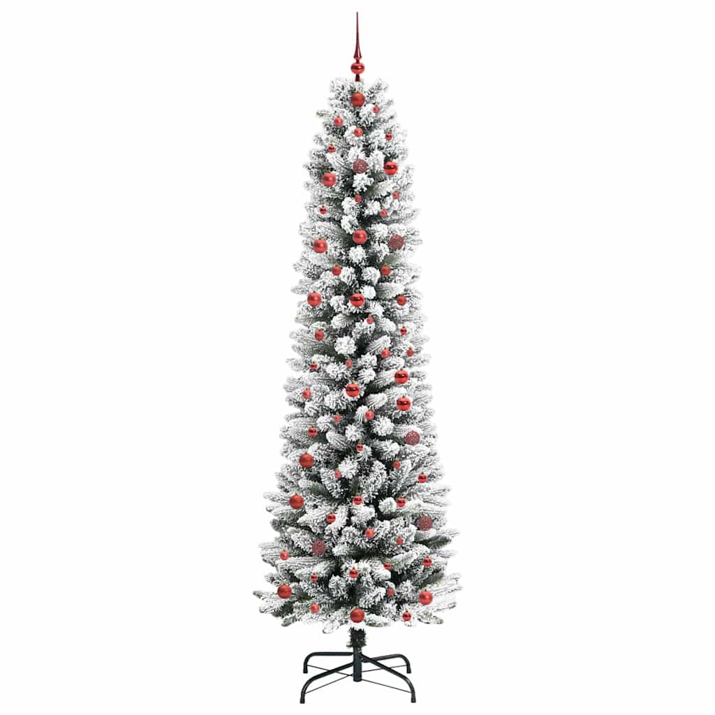 Mű karácsonyfa Fehér 240 cm PVC és Fém és Műanyag