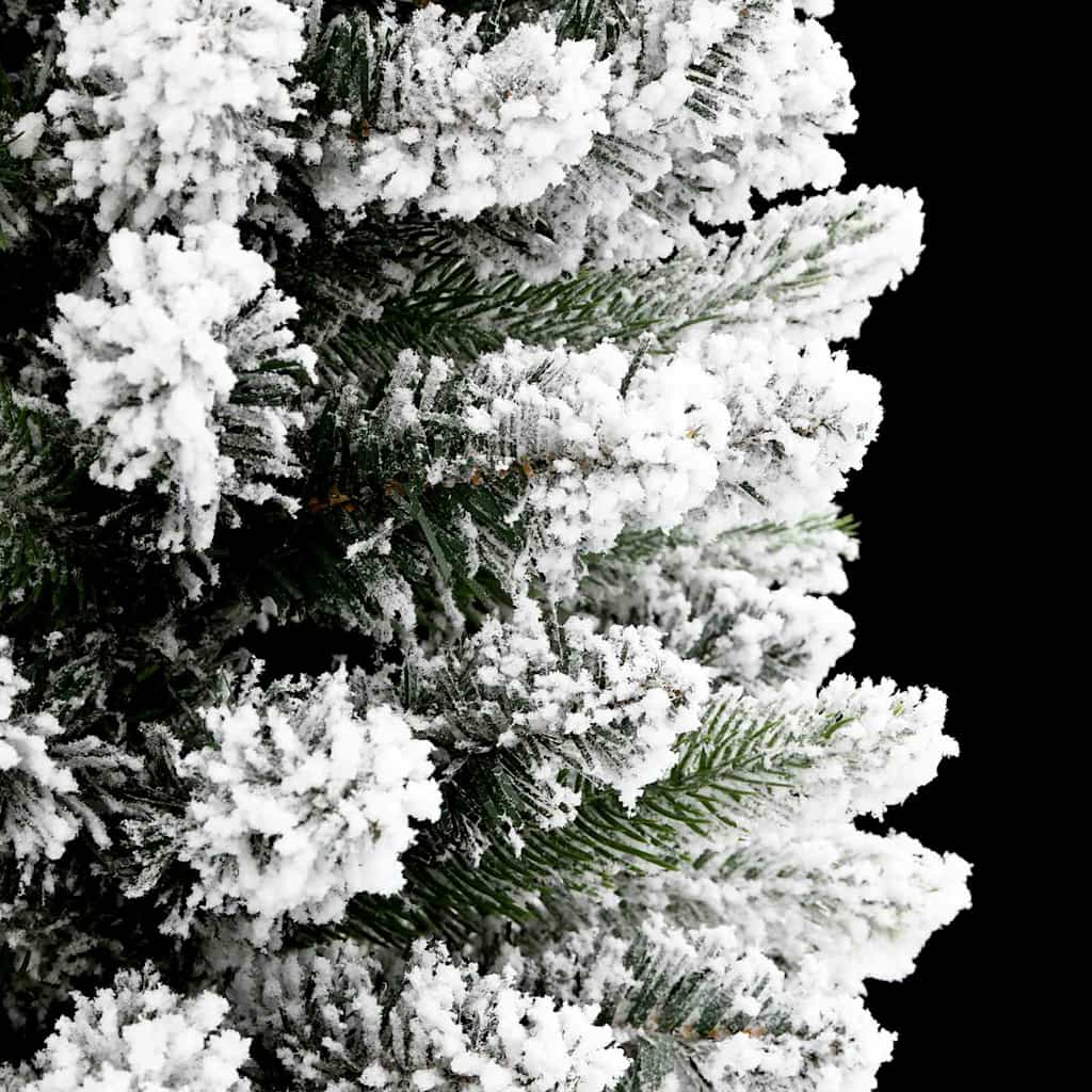 Mű karácsonyfa 300 LED-del Fehér 240 cm PVC és Fém és Műanyag