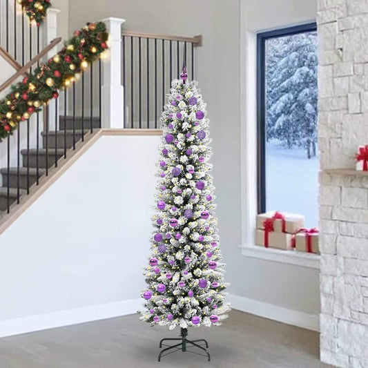 Mű karácsonyfa 300 LED-del Fehér 240 cm PVC és Fém és Műanyag