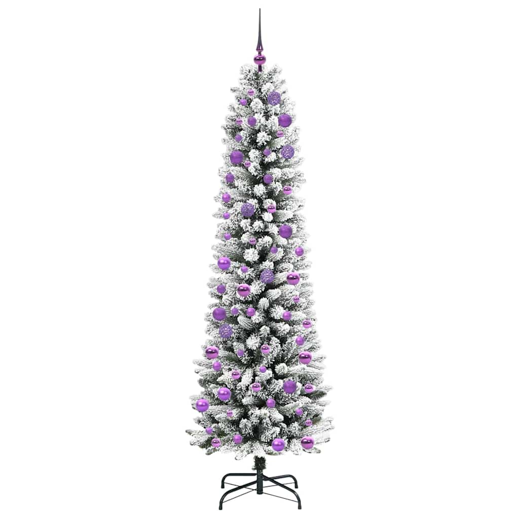 Mű karácsonyfa Fehér 240 cm PVC és Fém és Műanyag