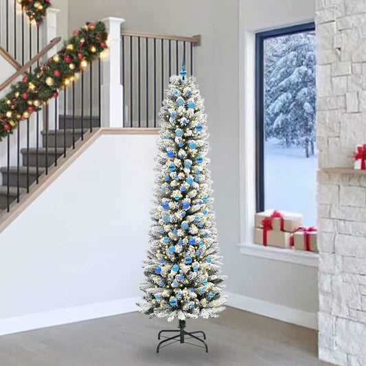 Mű karácsonyfa 300 LED-del Fehér 240 cm PVC és Fém és Műanyag