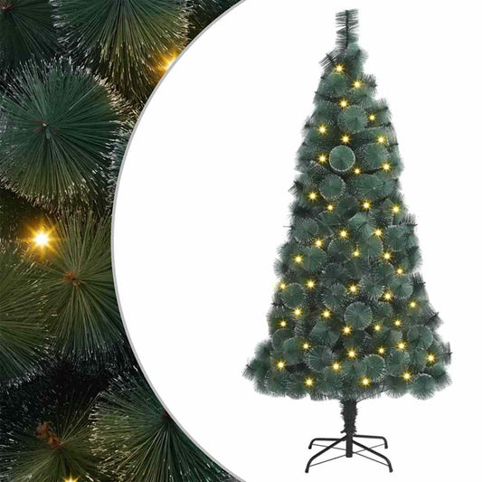 Műfenyő Elővilágított Karácsonyfa 300 LED-del Zöld 180 cm PET
