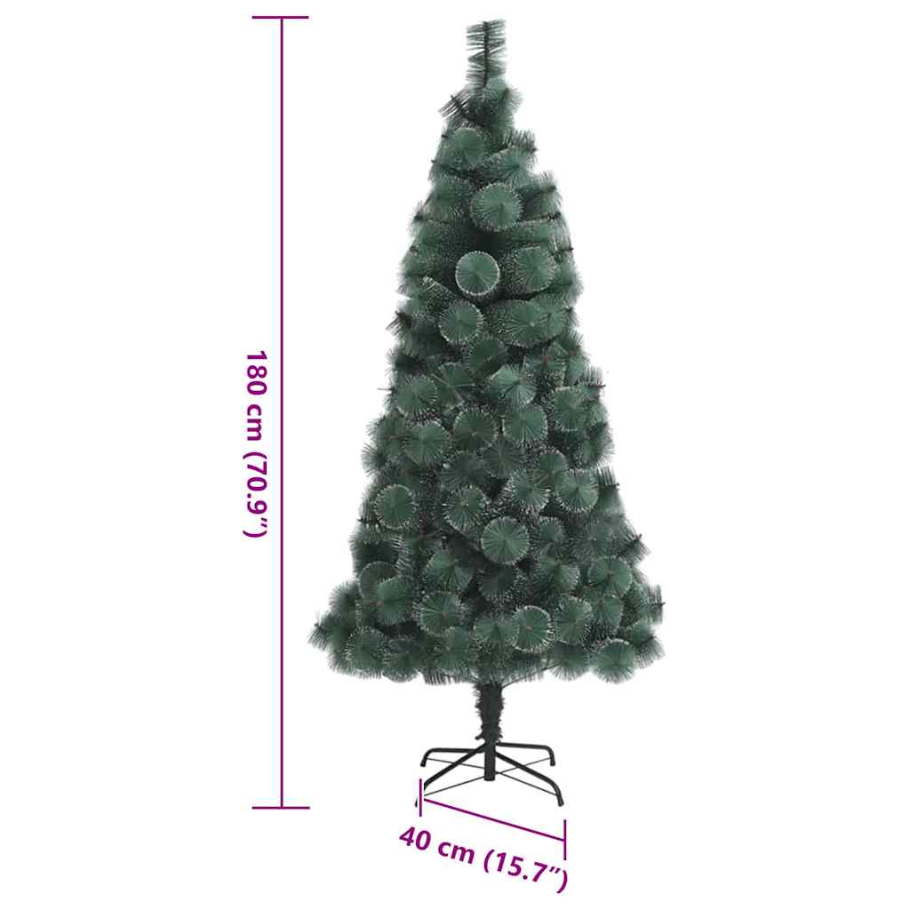 Műfenyő Elővilágított Karácsonyfa 300 LED-del Zöld 180 cm PET