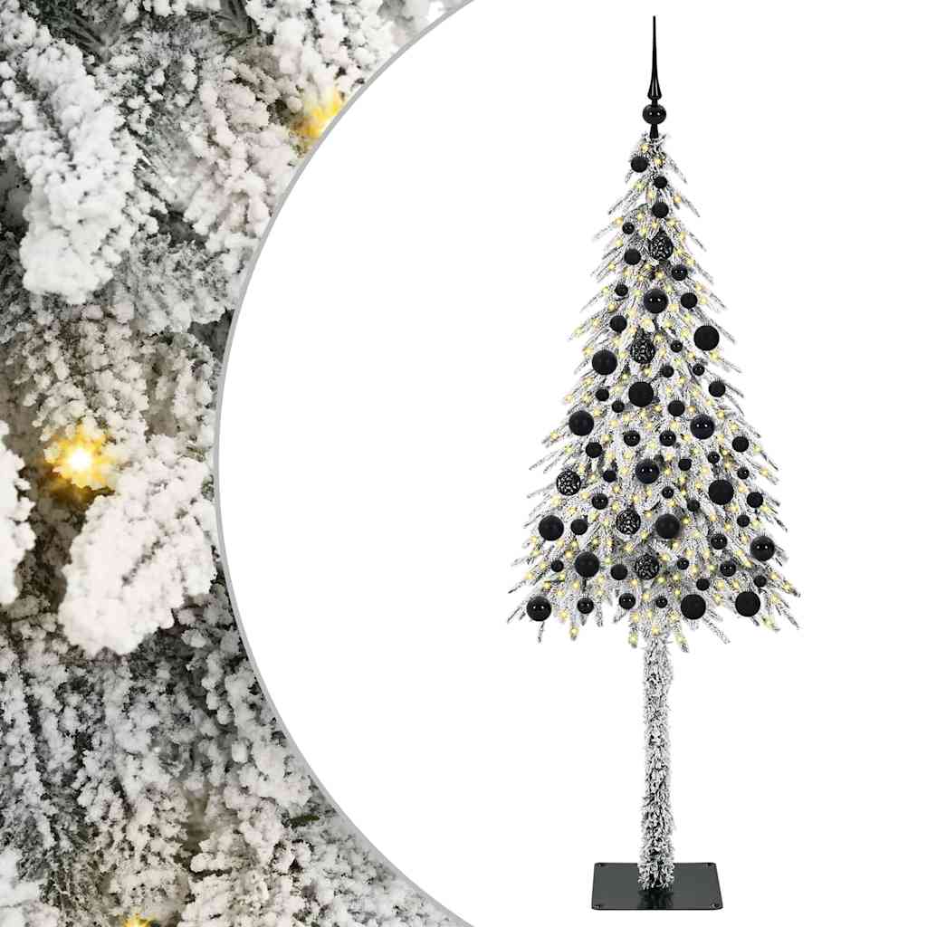 Karácsonyfa 300 LED-del állvánnyal Fehér 180 cm PE és Acél