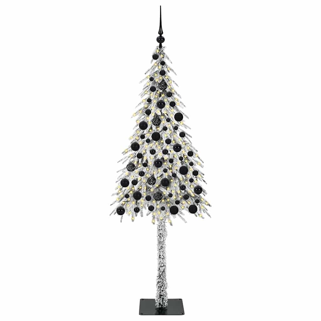 Karácsonyfa 300 LED-del állvánnyal Fehér 180 cm PE és Acél