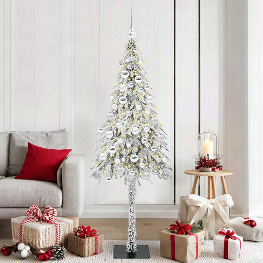 Karácsonyfa 300 LED-del állvánnyal Fehér 180 cm PE és Acél