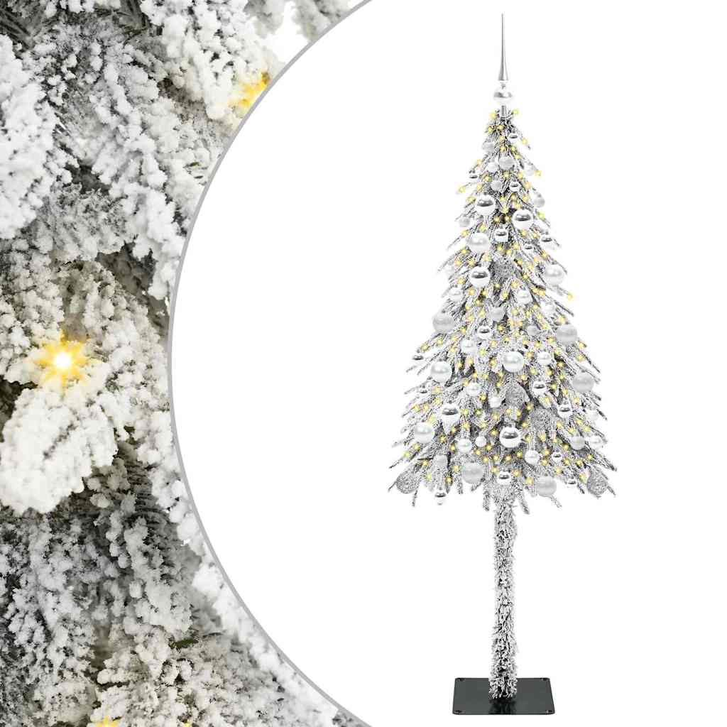 Karácsonyfa 300 LED-del állvánnyal Fehér 180 cm PE és Acél