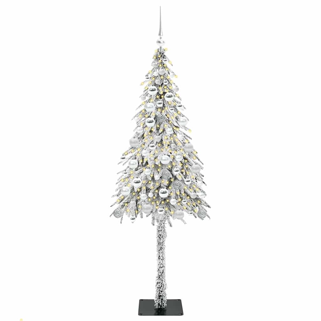 Karácsonyfa 300 LED-del állvánnyal Fehér 180 cm PE és Acél