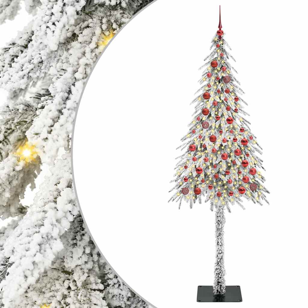 Karácsonyfa 300 LED-del állvánnyal Fehér 210 cm PE és Acél