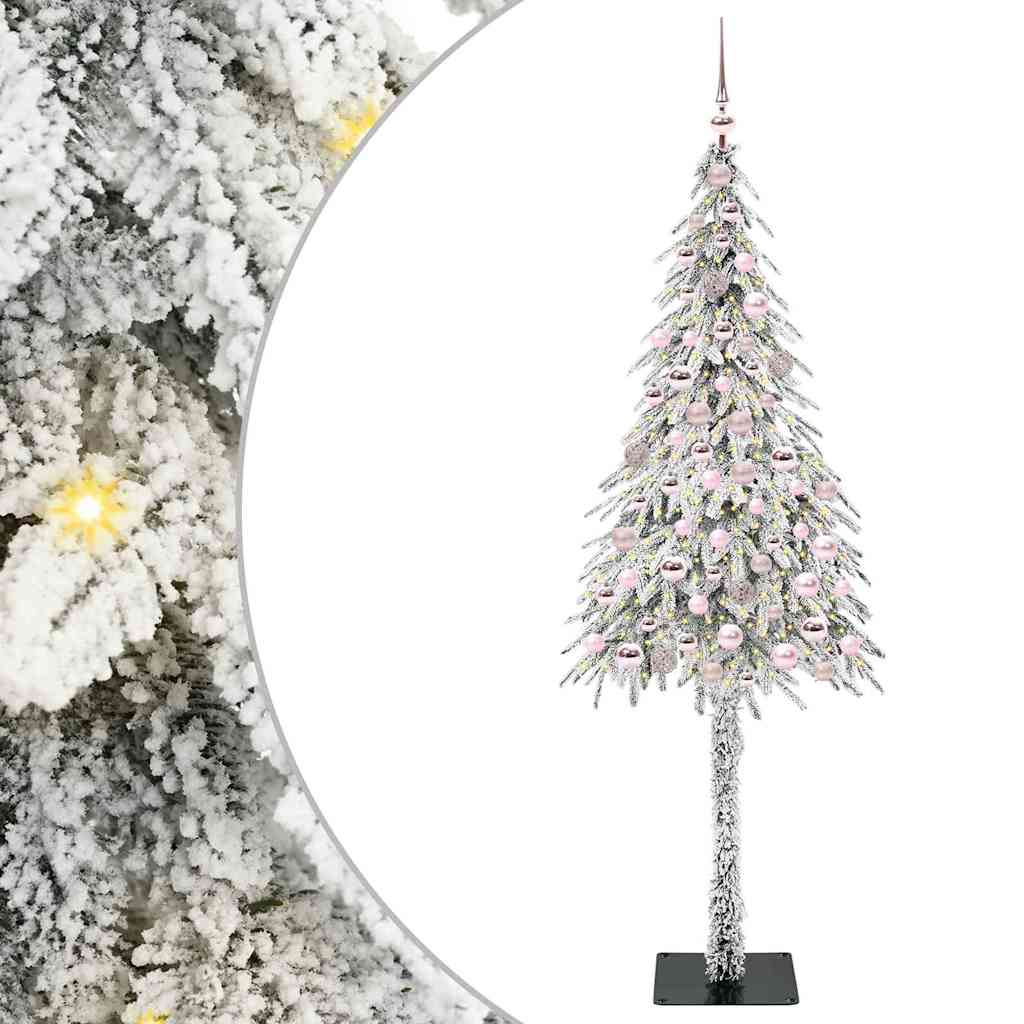 Karácsonyfa 300 LED-del állvánnyal Fehér 210 cm PE és Acél