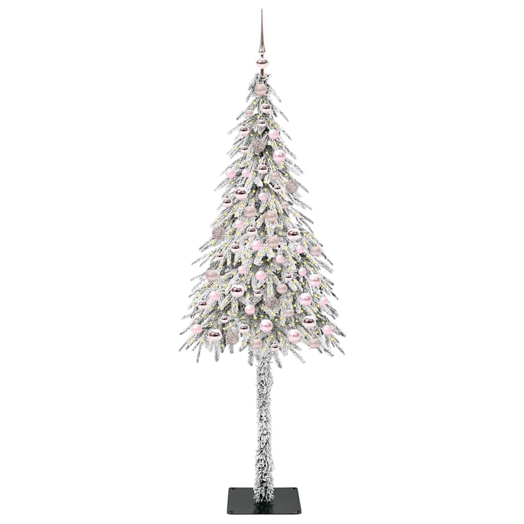Karácsonyfa 300 LED-del állvánnyal Fehér 210 cm PE és Acél