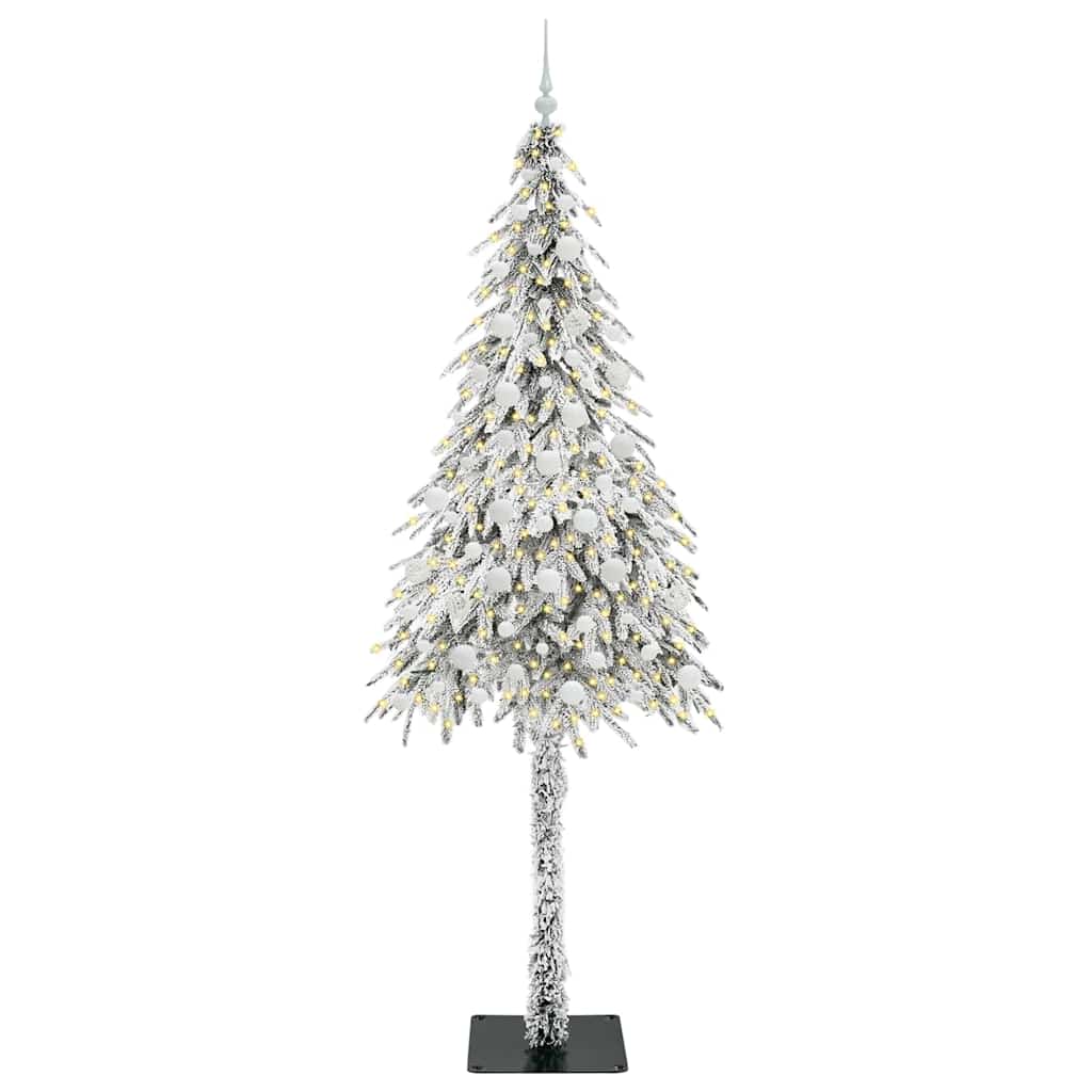 Karácsonyfa 300 LED-del állvánnyal Fehér 210 cm PE és Acél