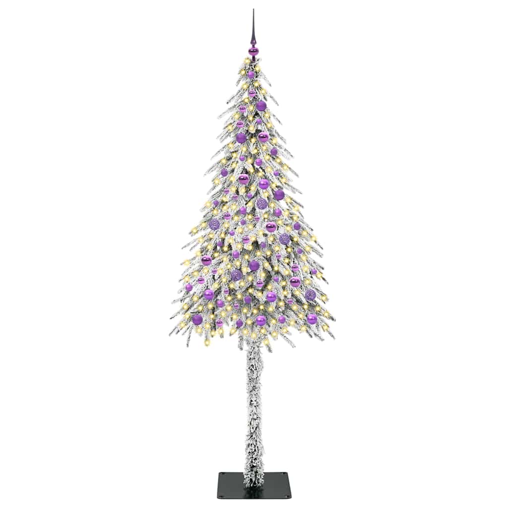 Karácsonyfa 300 LED-del állvánnyal Fehér 210 cm PE és Acél