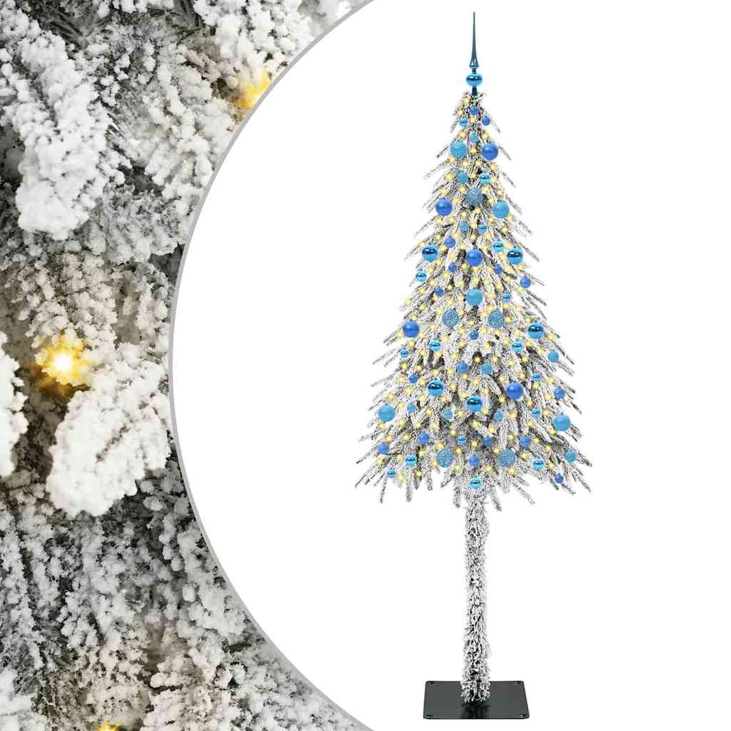 Karácsonyfa 300 LED-del állvánnyal Fehér 210 cm PE és Acél