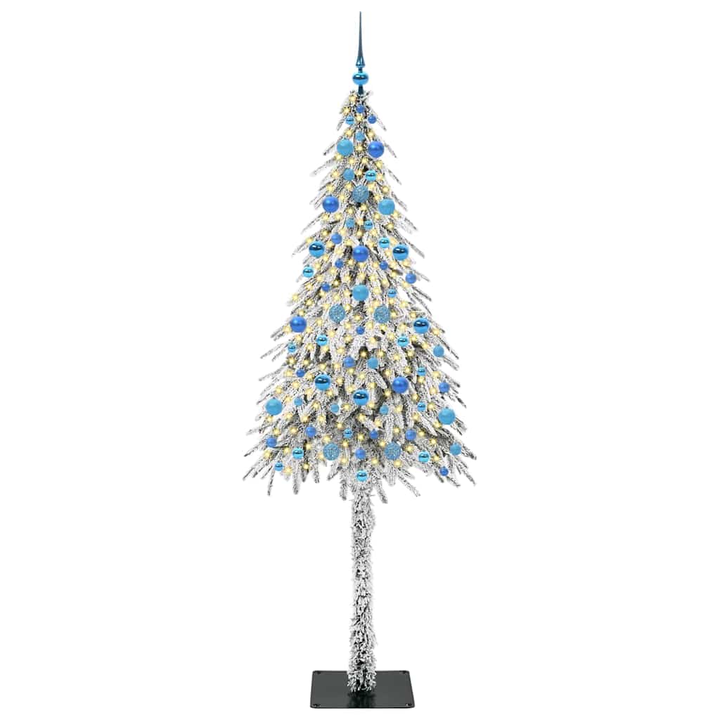 Karácsonyfa 300 LED-del állvánnyal Fehér 210 cm PE és Acél