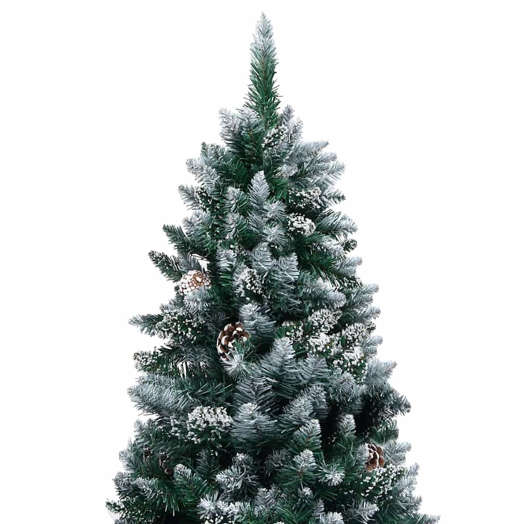 Mű karácsonyfa 300 LED-del Zöld 180 cm PVC és Acél és Műanyag