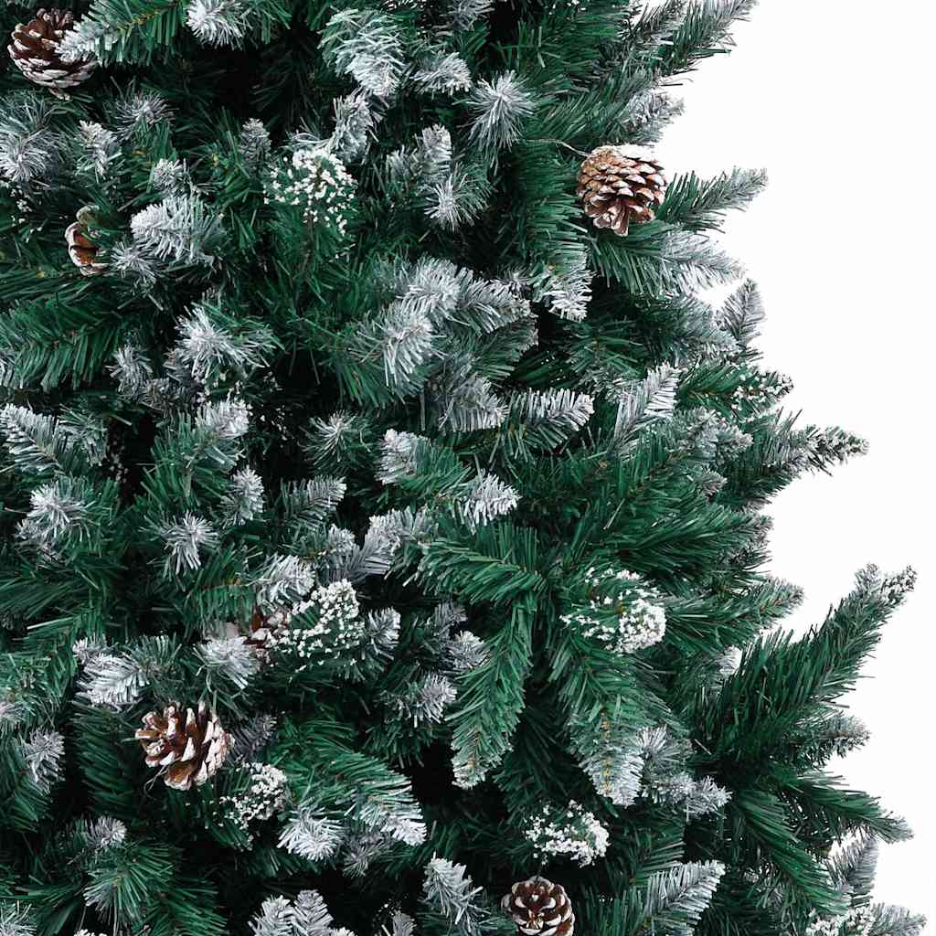 Mű karácsonyfa 300 LED-del Zöld 210 cm PVC és Acél és Műanyag