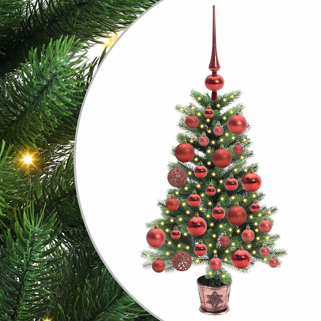 Karácsonyfa 150 LED-del állvánnyal Zöld 65 cm PE