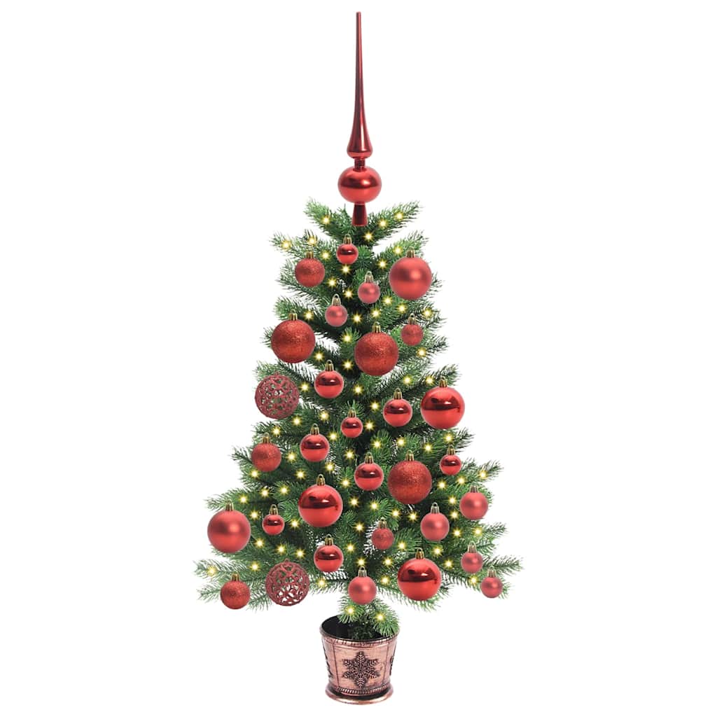 Karácsonyfa 150 LED-del állvánnyal Zöld 65 cm PE