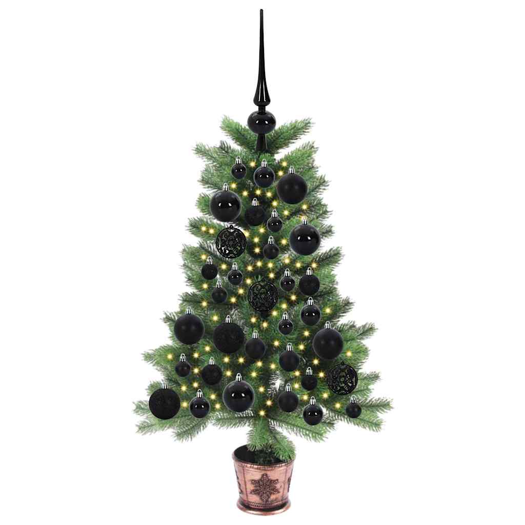Karácsonyfa 150 LED-del állvánnyal Zöld 65 cm PE
