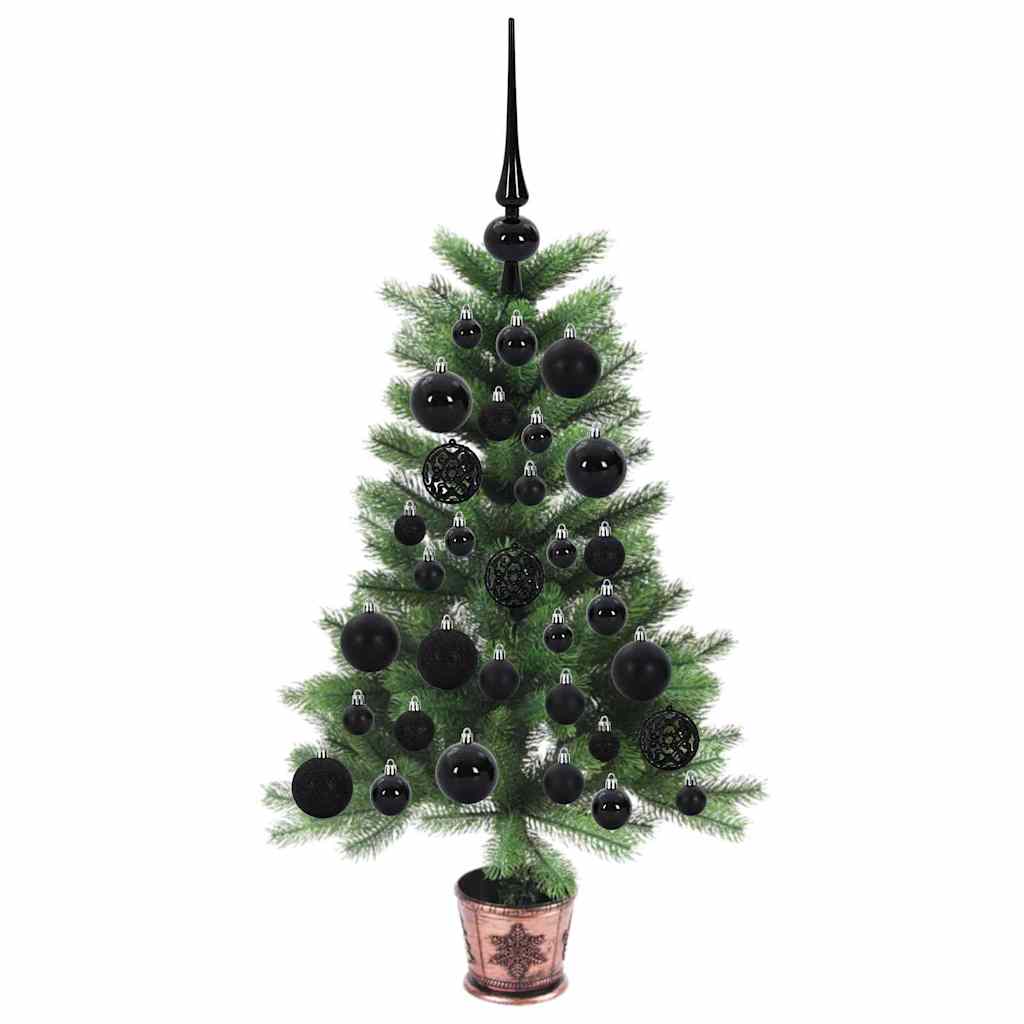Karácsonyfa 150 LED-del állvánnyal Zöld 65 cm PE