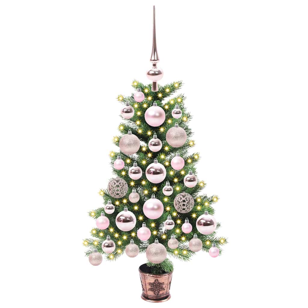 Karácsonyfa 150 LED-del állvánnyal Zöld 65 cm PE