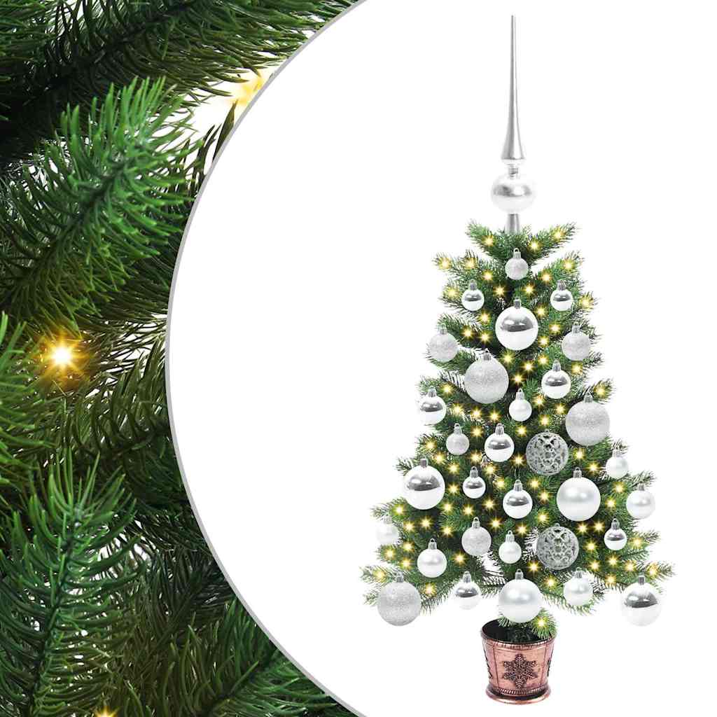 Karácsonyfa 150 LED-del állvánnyal Zöld 65 cm PE