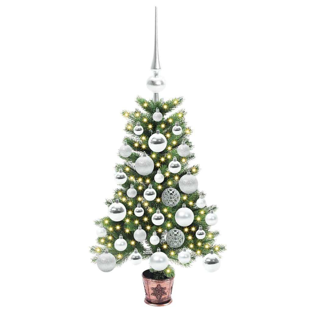 Karácsonyfa 150 LED-del állvánnyal Zöld 65 cm PE