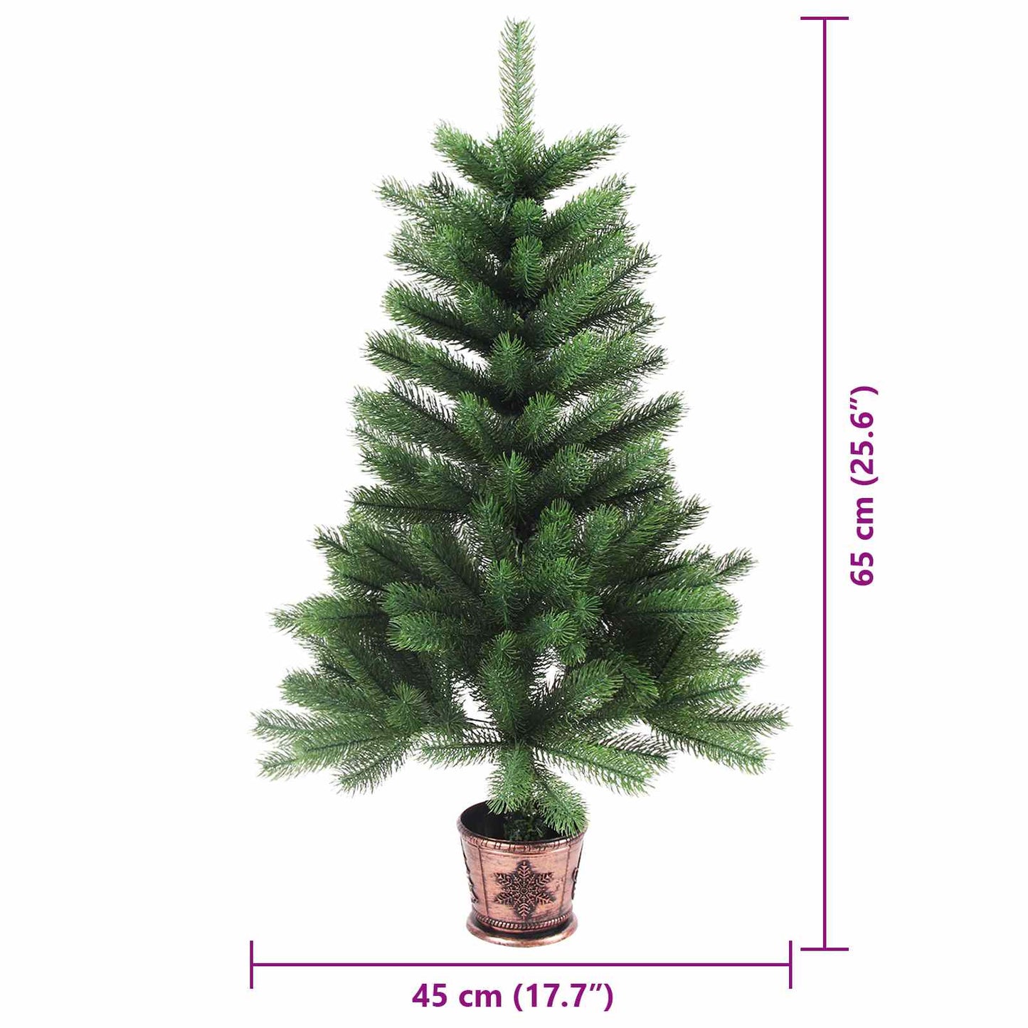 Karácsonyfa 150 LED-del állvánnyal Zöld 65 cm PE