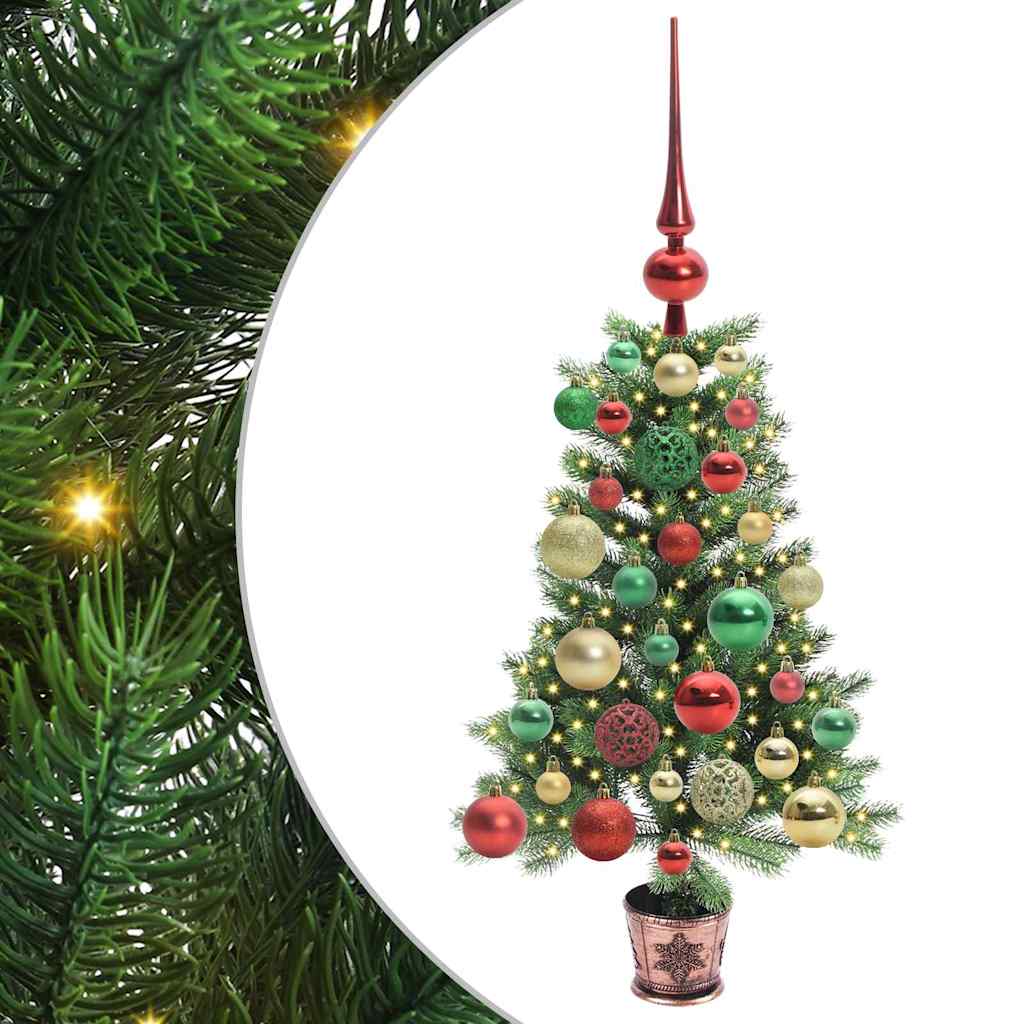 Karácsonyfa 150 LED-del állvánnyal Zöld 65 cm PE