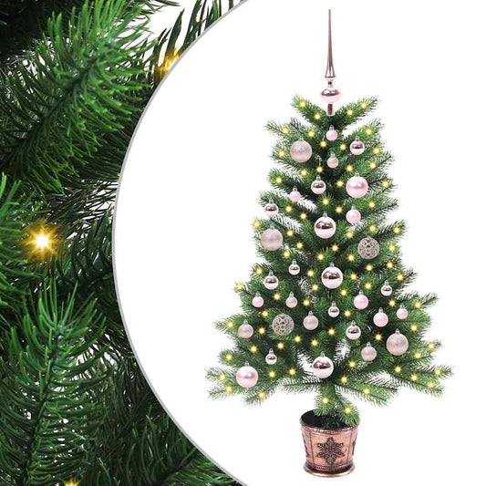 Karácsonyfa 150 LED-del állvánnyal Zöld 90 cm PE