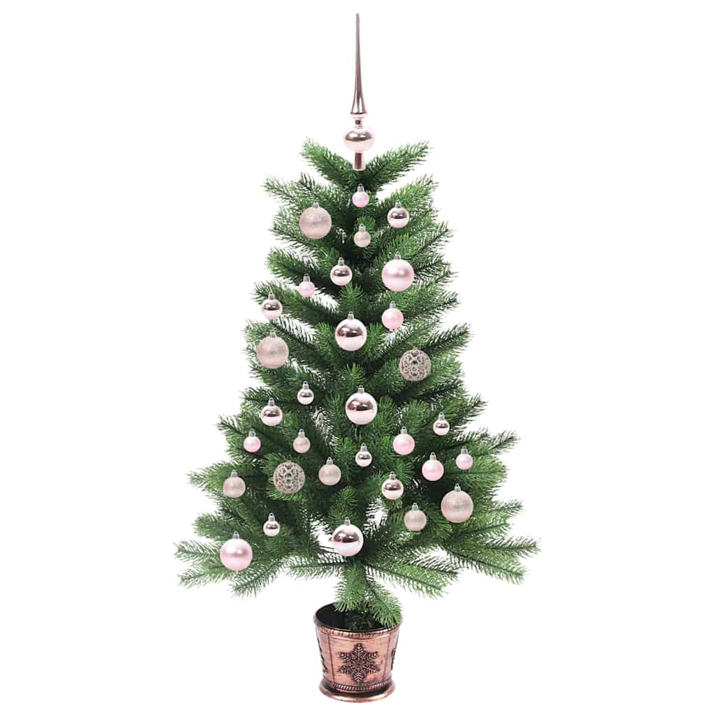 Karácsonyfa 150 LED-del állvánnyal Zöld 90 cm PE